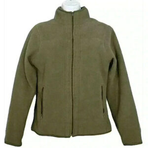 Prospirit Athletic Gear Reversible Green/Tan Fleece Jacket (397)